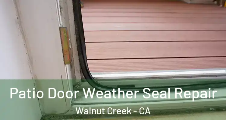  Patio Door Weather Seal Repair Walnut Creek - CA