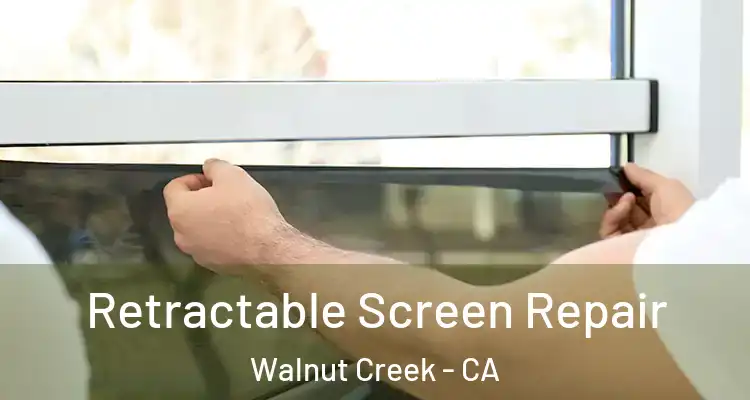  Retractable Screen Repair Walnut Creek - CA